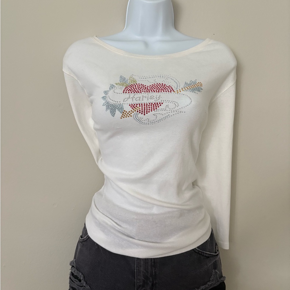 Harley Davidson Y2K Longsleeve Tee Size L